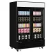Display freezer 922 liters, black