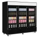 Display freezer 1436 liters with 3 doors, black