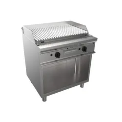Gas lava stone grill surface with neutral cabinet E7/BS2BA