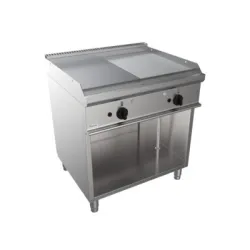 Gas smooth-ribbed grill surface with neutral cabinet EASY 700 E7/FTG2BAMK