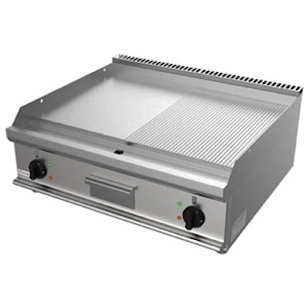Electric ribbed-smooth griddle EASY 700 E7/KTE2BBMK