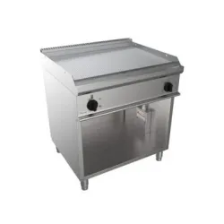 Electric ribbed grill plate with neutral cabinet EASY 700 E7/FTE2BARK