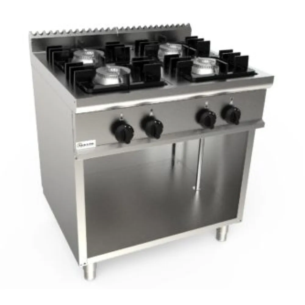 Solid top gas range with neutral cabinet LADY 700 L7/KUPG4BA.4G
