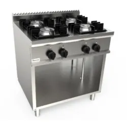 Solid top gas range with neutral cabinet LADY 700 L7/KUPG4BA.4G
