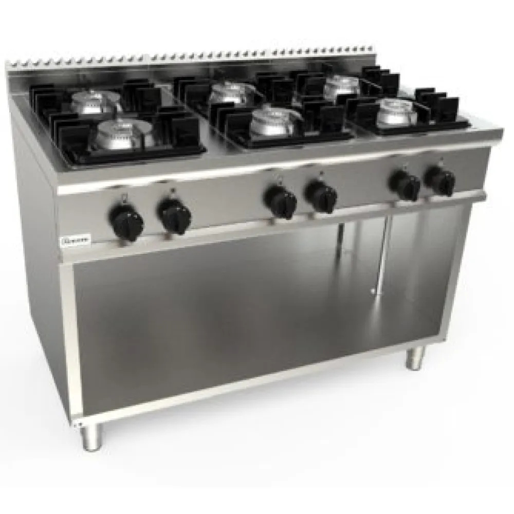 Solid top gas range with neutral cabinet LADY 700 L7/KUPG6BA.6G