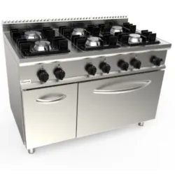 Gas stove with gas oven LADY 700 L7/KUPG6LN.6M