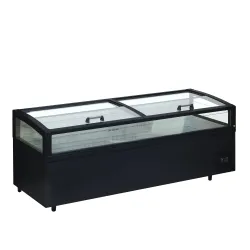 Supermarket Cooler-Freezer 860L, black