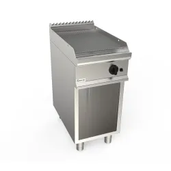 Electric ribbed grill surface with neutral cabinet LADY 700 L7/KTE1BARC