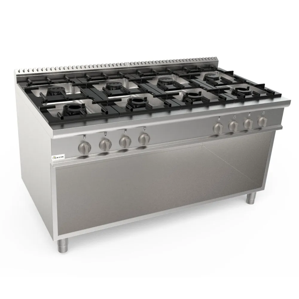 Solid top gas range with neutral cabinet LADYQ 900 LQ/CUG8BA.8G