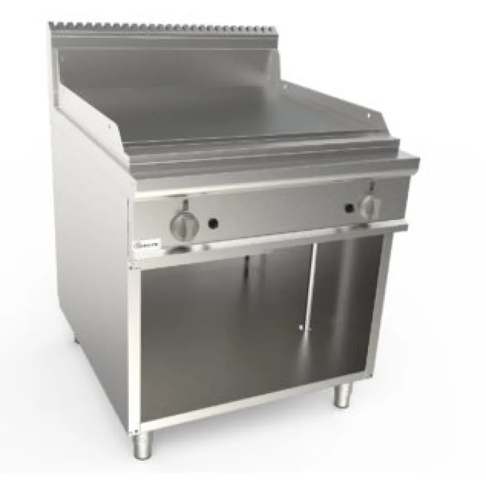 Gas smooth griddle with neutral cabinet LADYQ 900 LQ/FTG4BALC