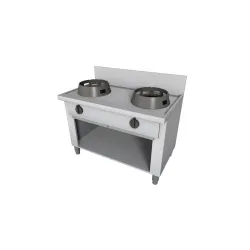 Wok gaz cooking stove with neutral cabinet 1000x700mm LS02100070BA