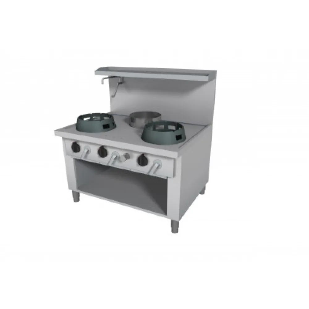 Wok gaz cooking stove with neutral cabinet 1200x900mm FS03120090BA