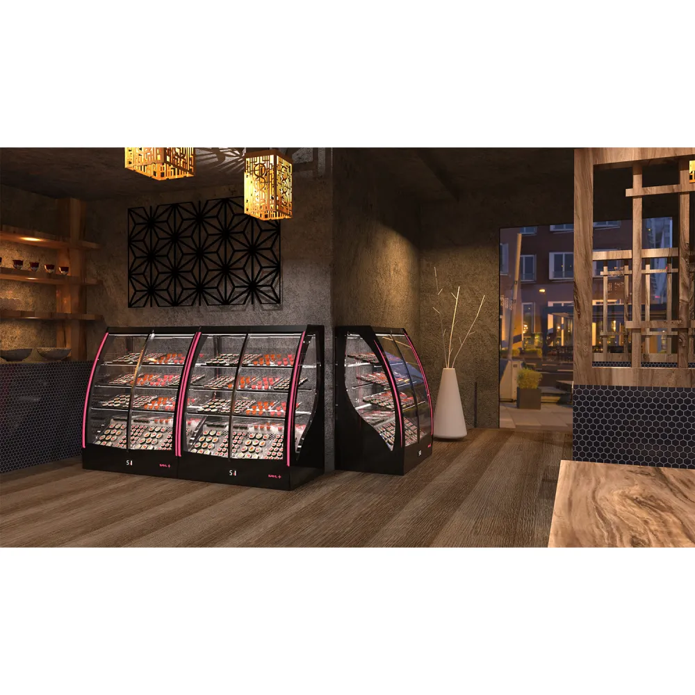 Refrigerated display case PAK Curved CAC