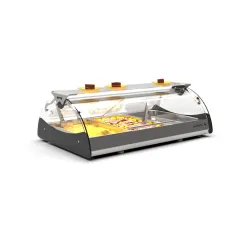 Hot display case with bain-maries MAXISELF CMX3E