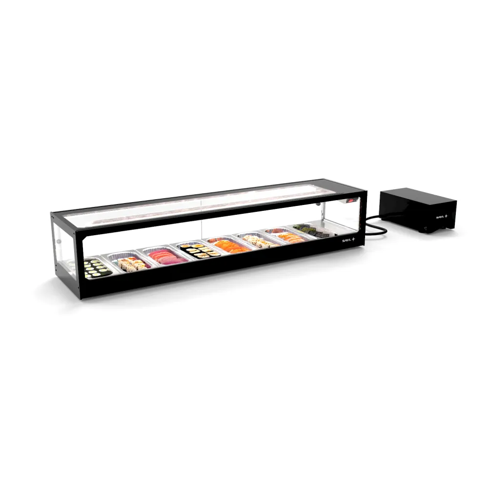 LOGIC SUSHI VTLG8SGR refrigerated display case with remote cooling unit