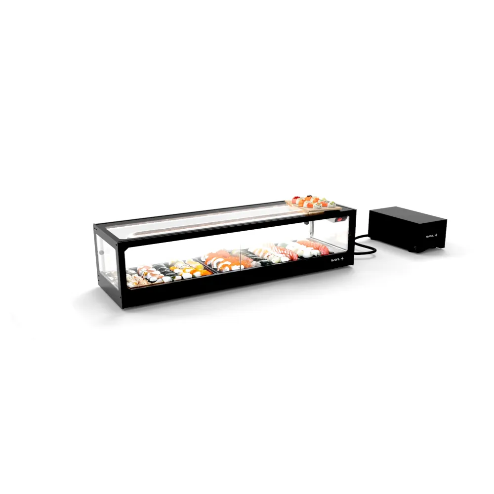 LOGIC SUSHI VTLG6SGRP refrigerated display case with remote cooling unit