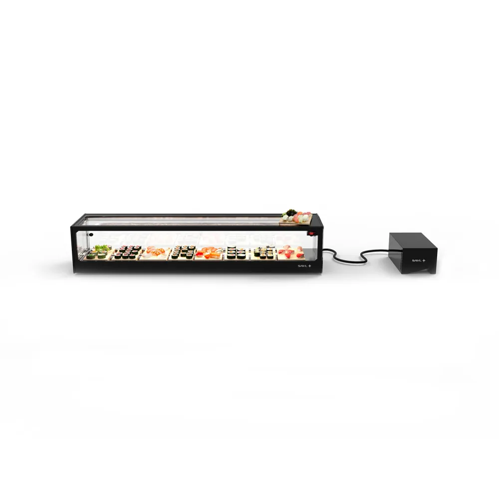 LOGIC SUSHI VTLG6SGRP refrigerated display case with remote cooling unit