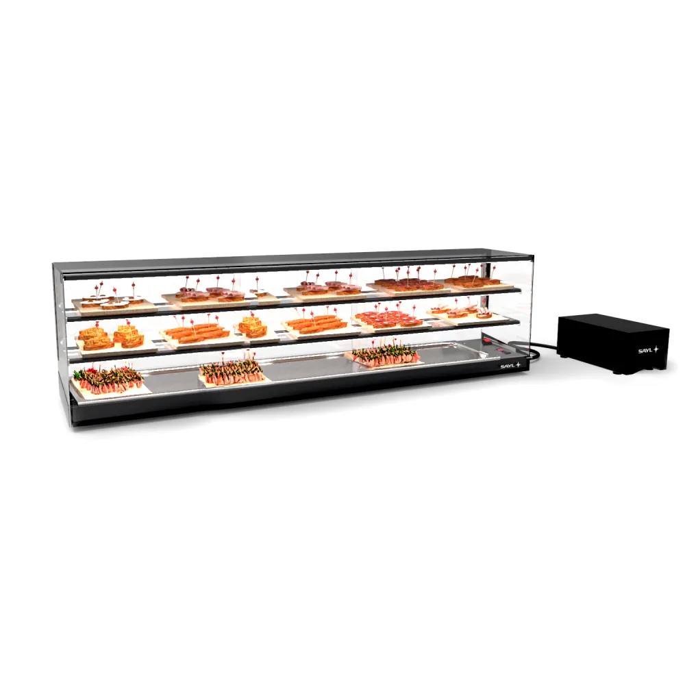 Refrigerated Display Cabinet with Refrigeration Unit LOGIC TRIPLE VTLG28GRP-2