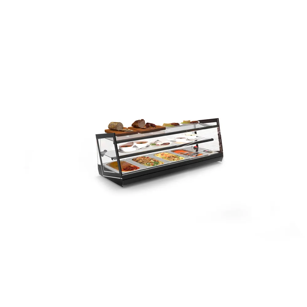Hot Display Case for GN Containers KUBE CKU4L