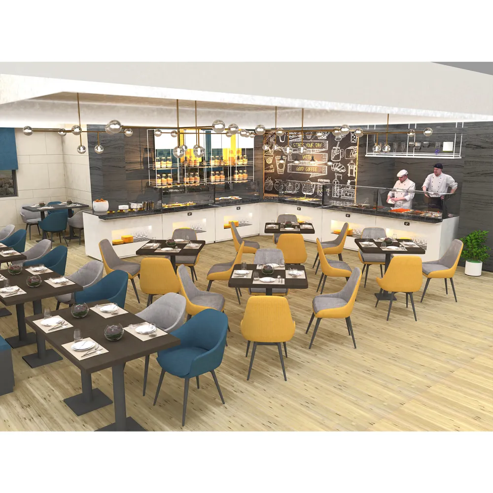 Buffet display case with neutral surface BUNV