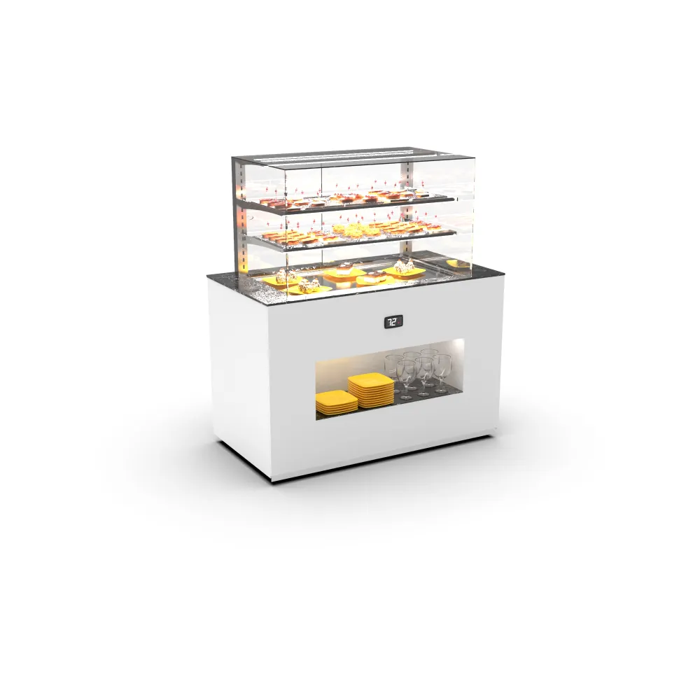 Cold buffet display case BUF15V