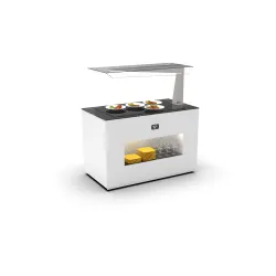 Buffet with heated glass surface BUCA