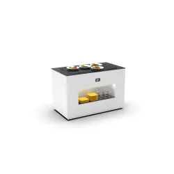 Buffet with heated glass surface BUC