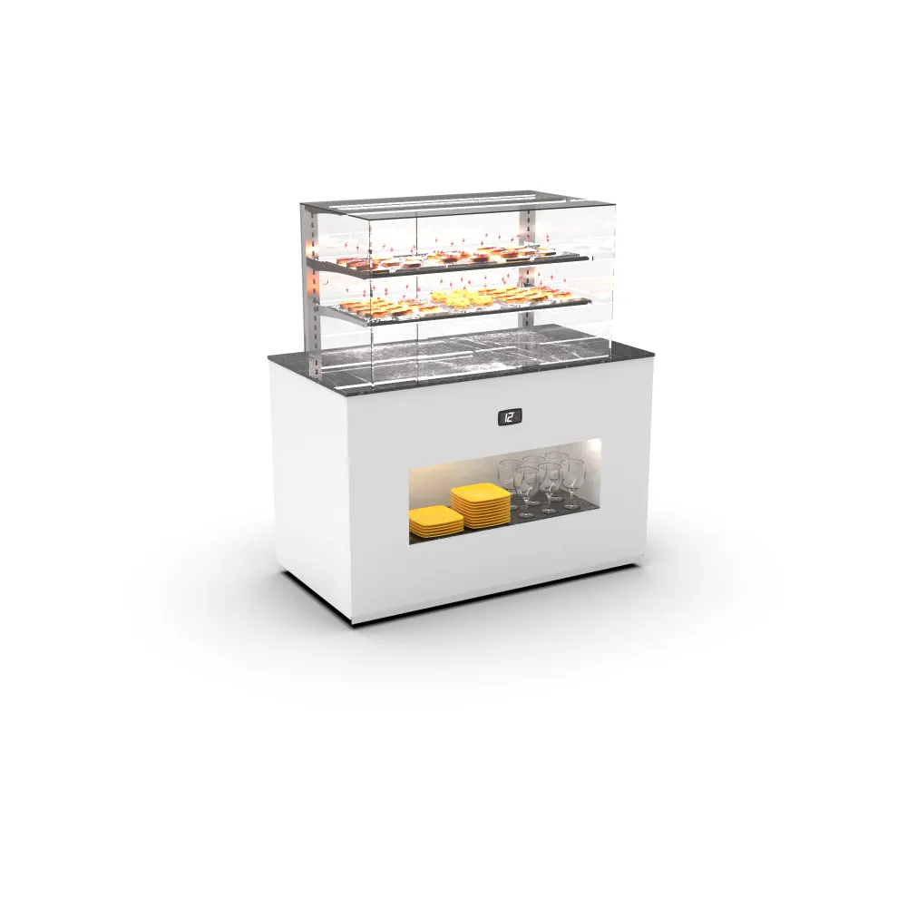 Buffet display case with neutral surface BUNV