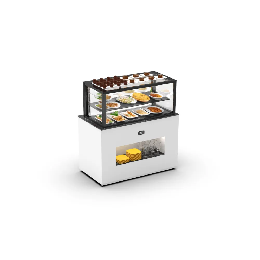Heated buffet with display case BUF120-50C