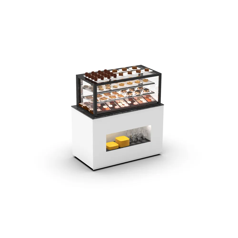 Buffet with display case BUF120-50N