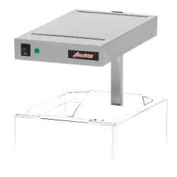 Heat lamp for fries warmer