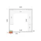 Cold room panels 2400 / 2400 / 2200 mm, 80mm