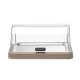 Cold display chafing dish with roll-top lid 460×355×(H)220 mm, beige