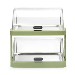 Double Cold Display Chiller with Roll-Top Lid, 480×355×(H)480 mm, Green