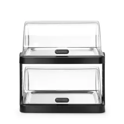Double Cold Display Marmit with Roll-Top Lid 480×355×(H)480 mm, Black