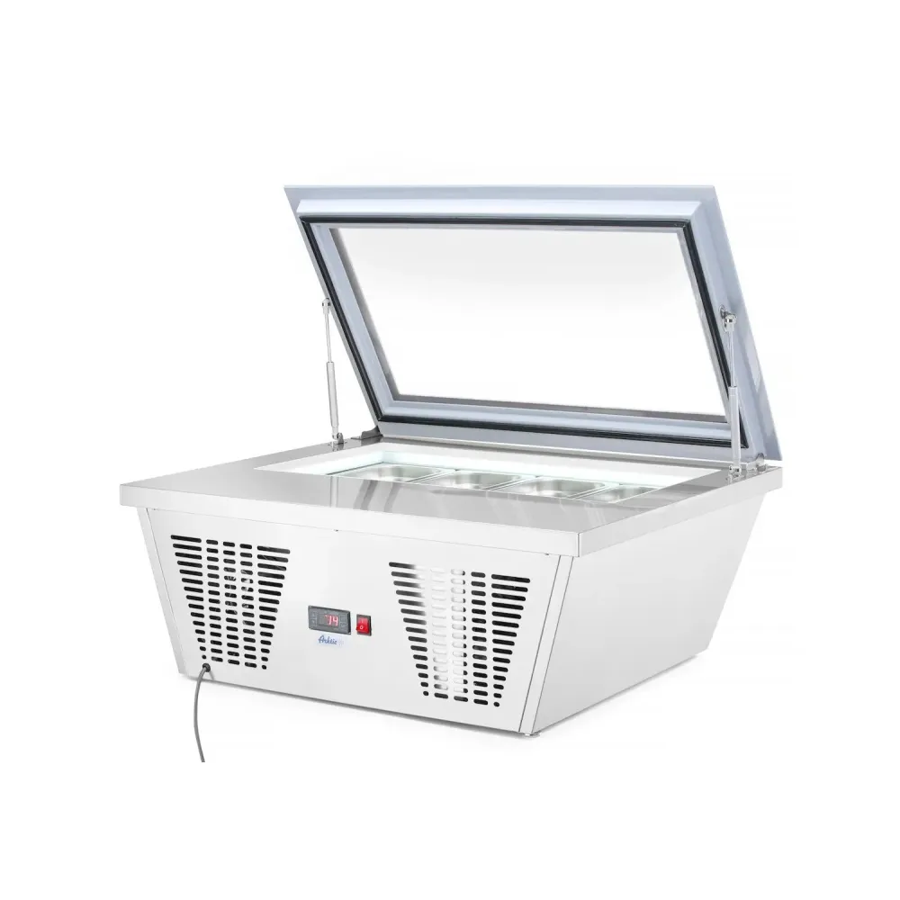 Commercial Stainless Steel Freezer with Adjustable Temperature