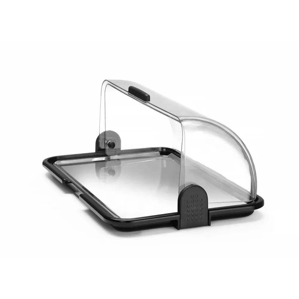 Small roll-top display cabinet with dual function