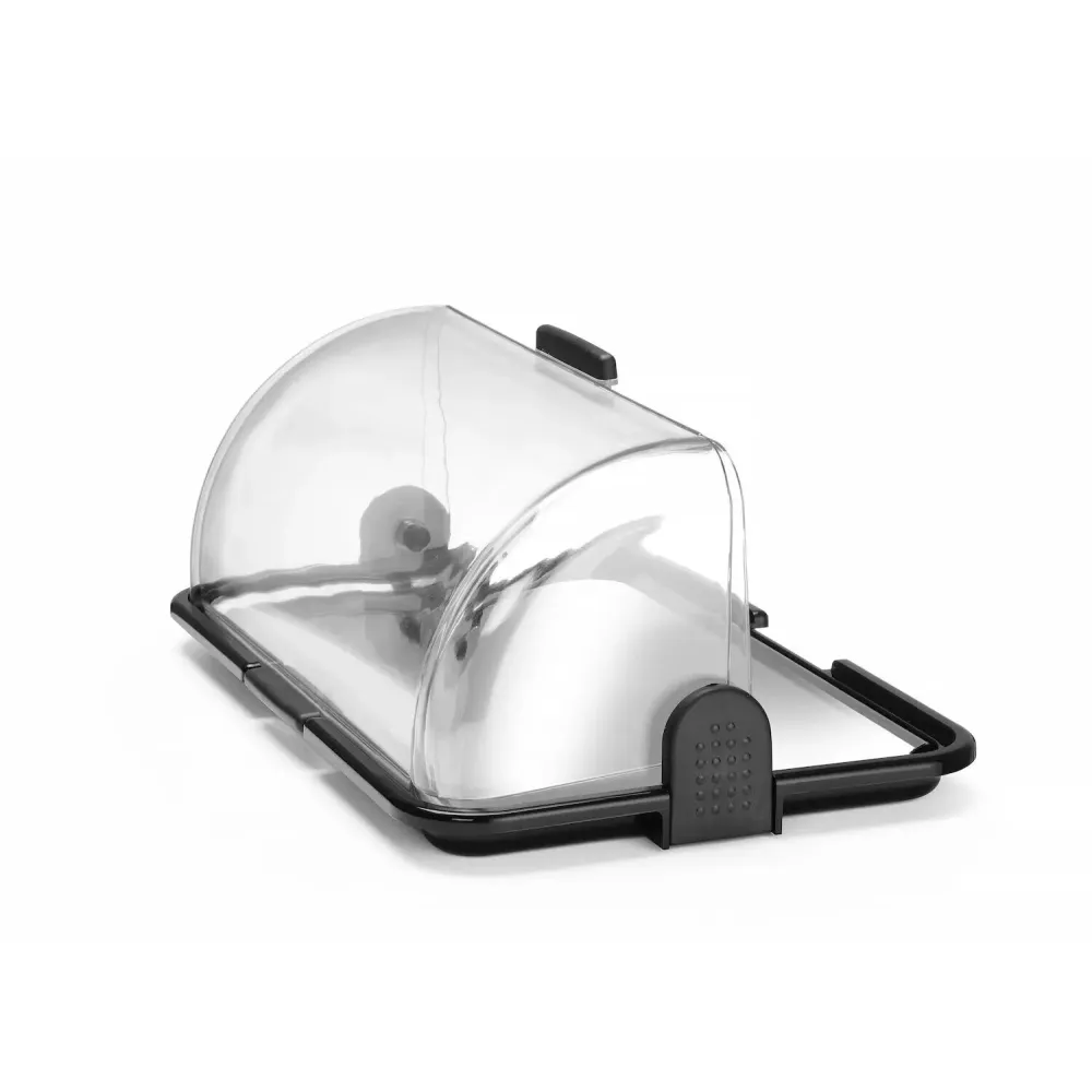 Small roll-top display cabinet with dual function