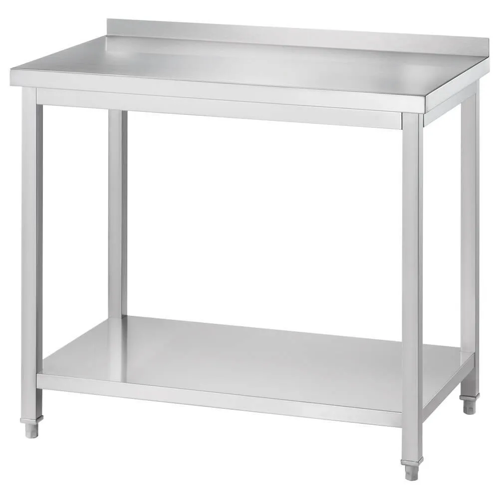 Gredil stainless-steel work table with shelf 1500 x 700 mm