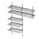 Novameta LSX1-150/30/30 Wall Shelf System for Professional Kitchens