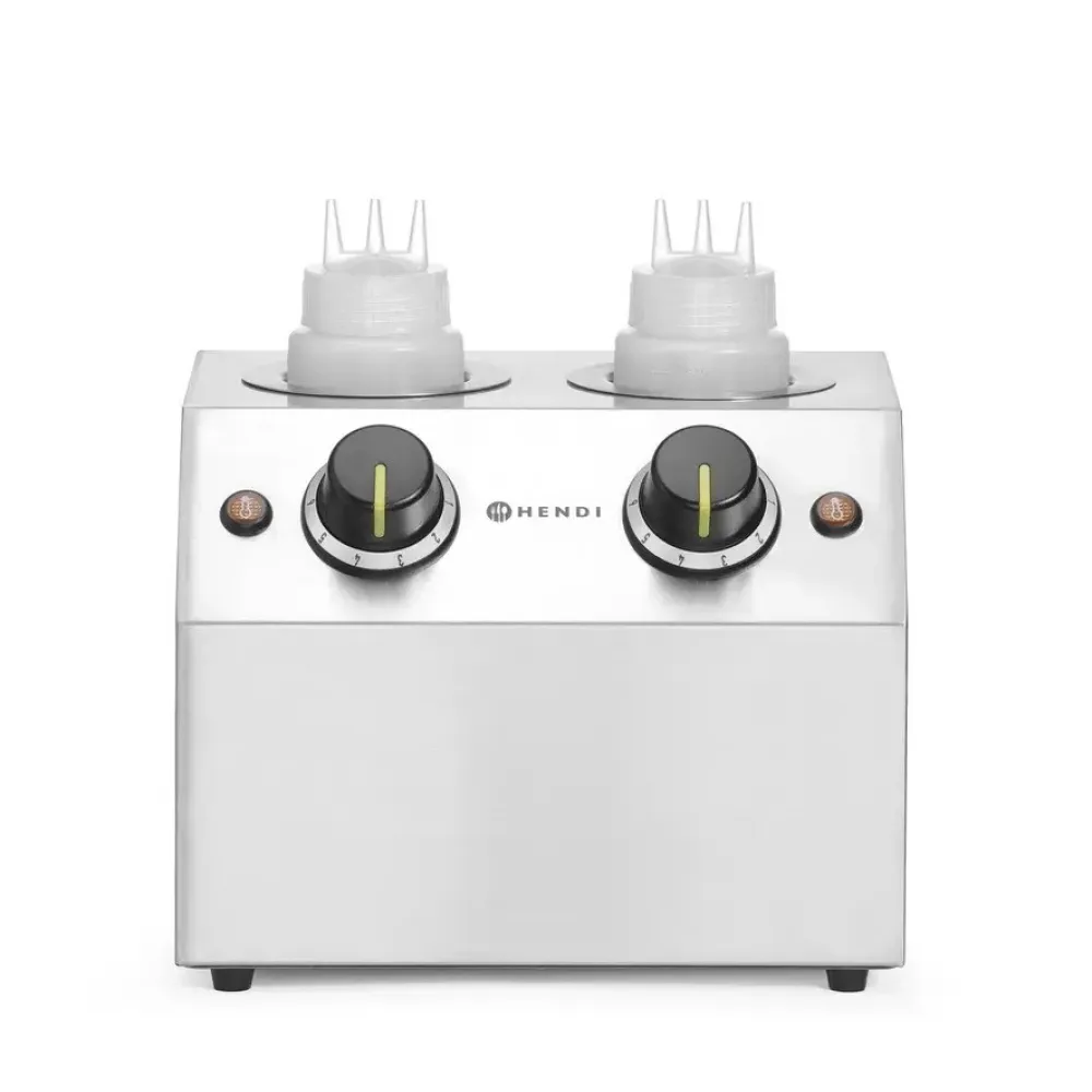 HENDI Twin Sauce Warmer for Professional Use