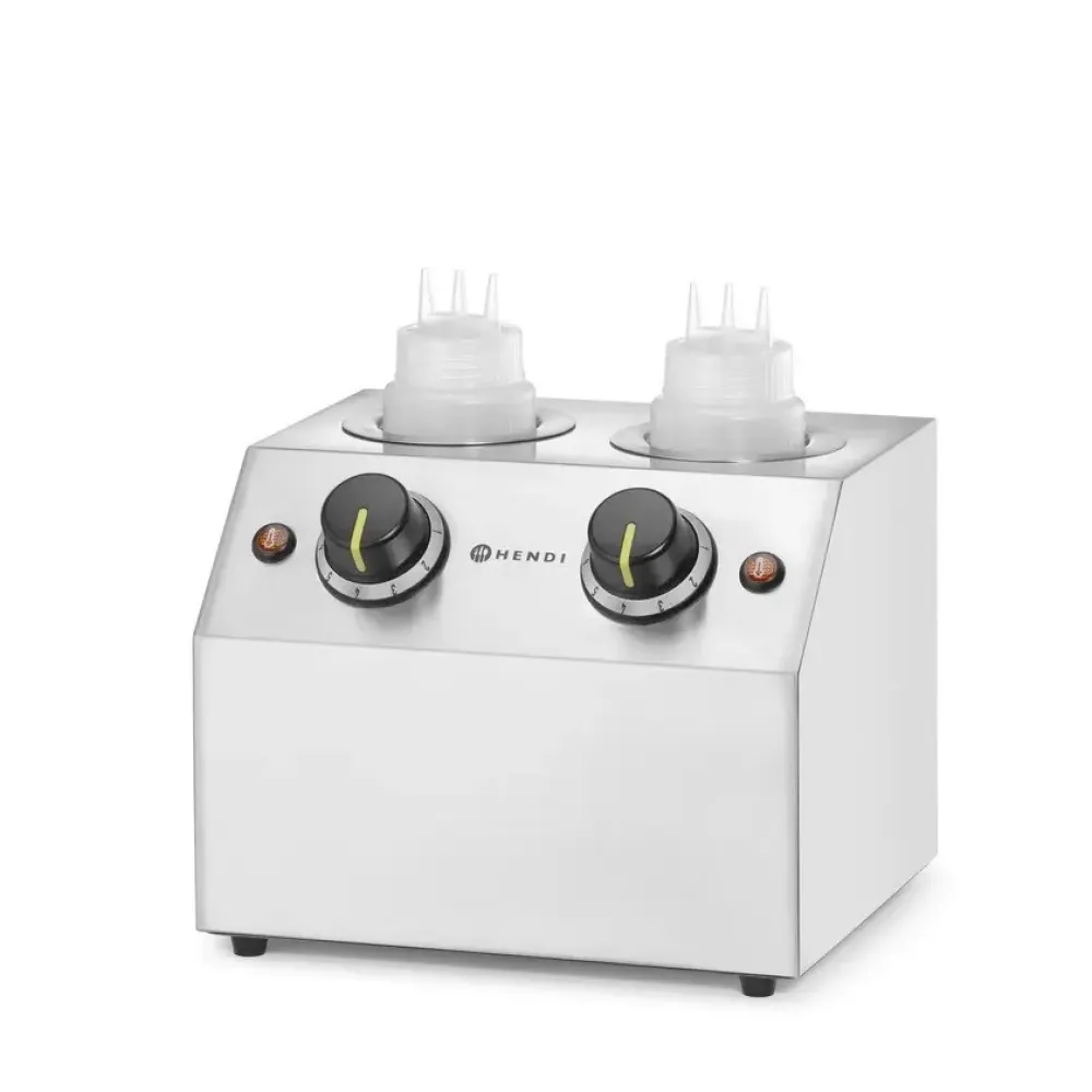 HENDI Twin Sauce Warmer for Professional Use