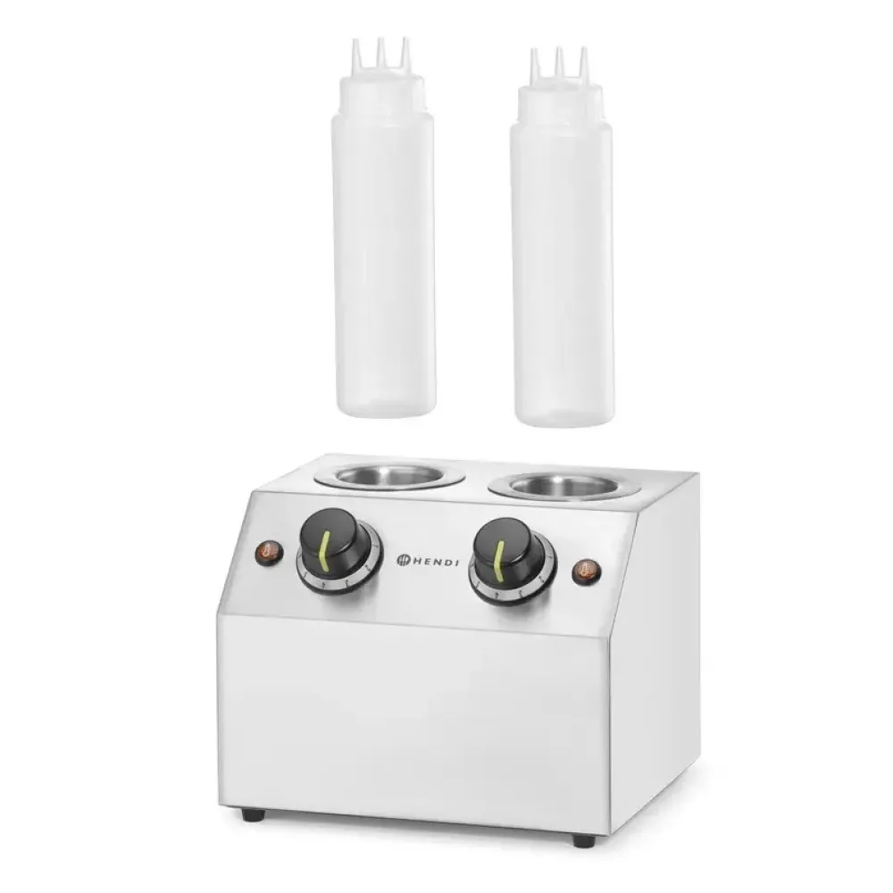 HENDI Twin Sauce Warmer for Professional Use