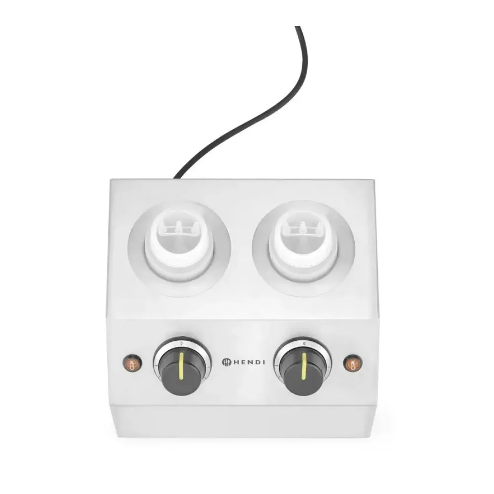 HENDI Twin Sauce Warmer for Professional Use