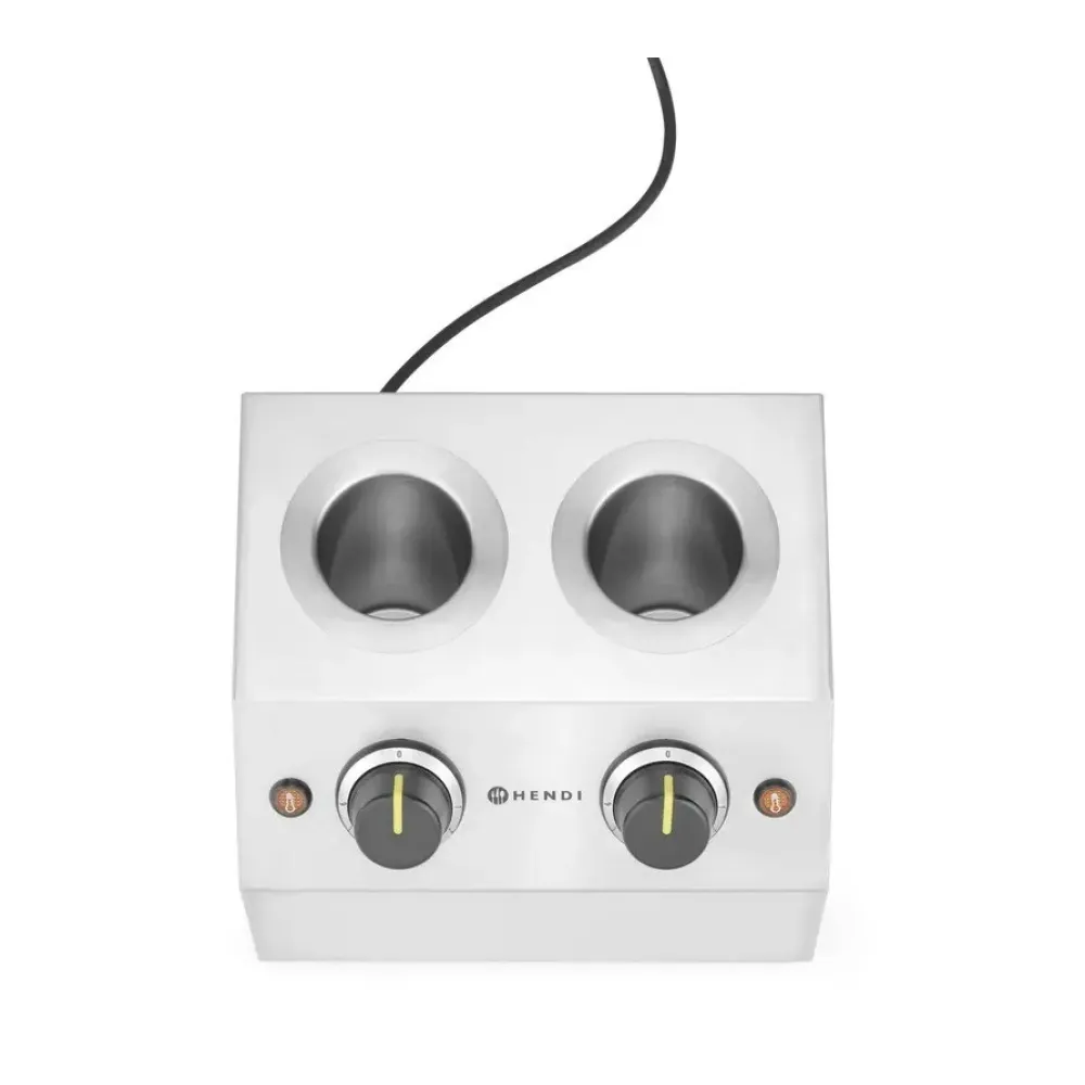 HENDI Twin Sauce Warmer for Professional Use