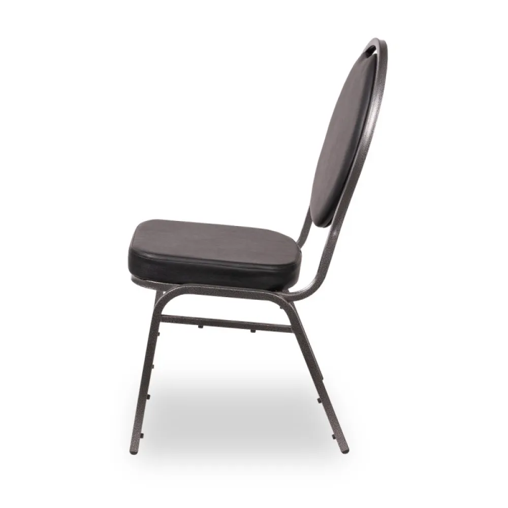 Banquet Chair Eco-leather HERMANLUX in Black