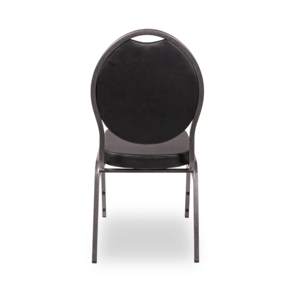 Banquet Chair Eco-leather HERMANLUX in Black