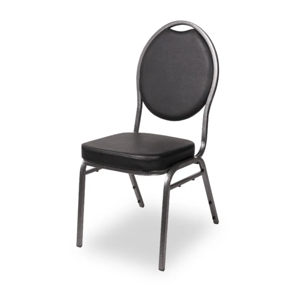 Banquet Chair Eco-leather HERMANLUX in Black