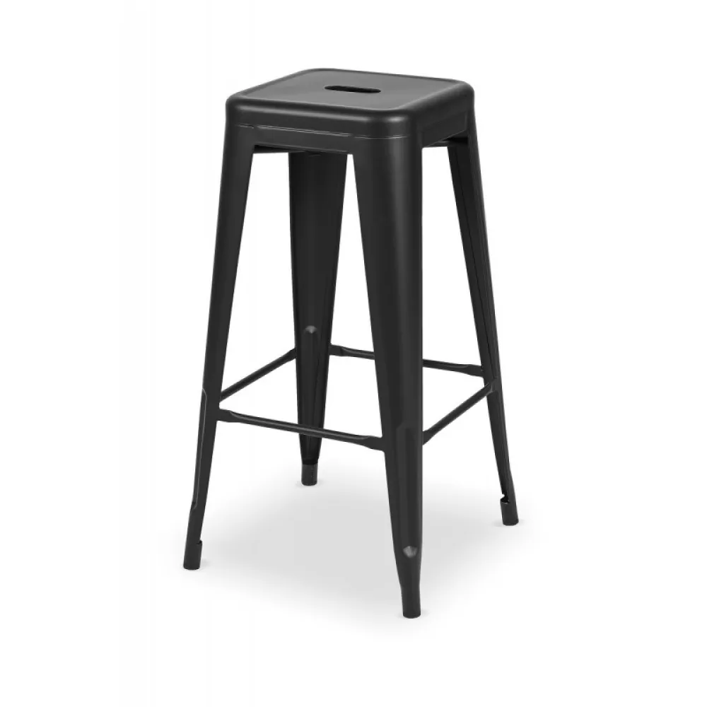 TOLIX PARIS100 Stacking Steel Chair in Black