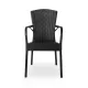 Chair ANDREA 110 in Black for Professional Outdoor Use